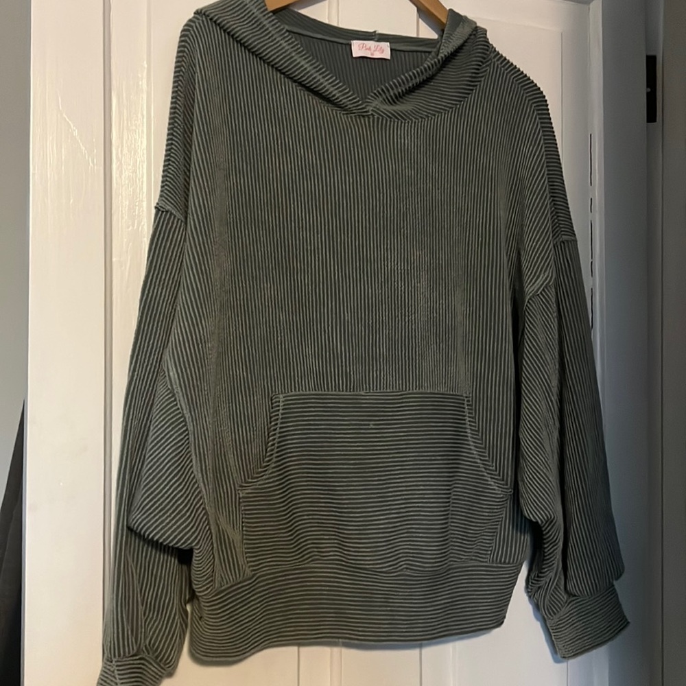 ribbed hoodie